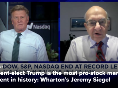 沃顿商学院金融教授Jeremy Siegel表示: 特朗普是历史上最推动股市上涨的总统